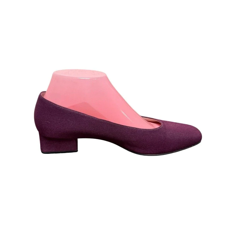 Naturalizer Women's Suede Wine Colored Block Heel Size 8M